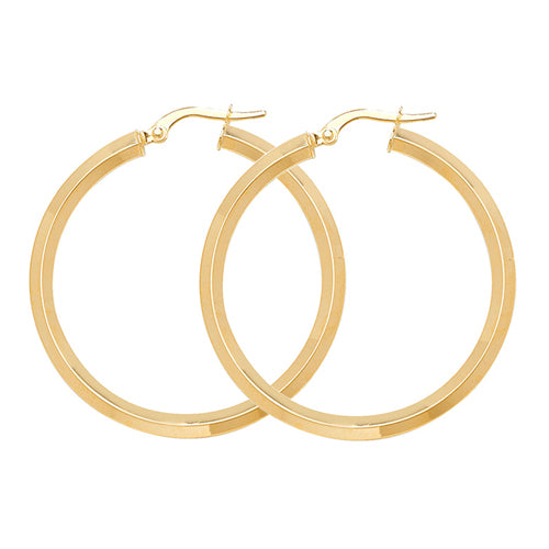 Hoop Earrings in 9K Gold