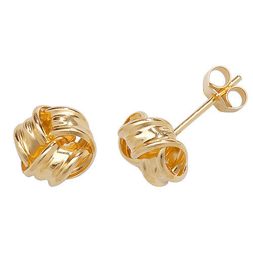 9K Gold Knot Studs | Charmé