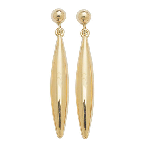 9K Yellow Gold Drop Earrings | Charmé