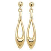 9K Yellow Gold Drop Earrings | Charmé