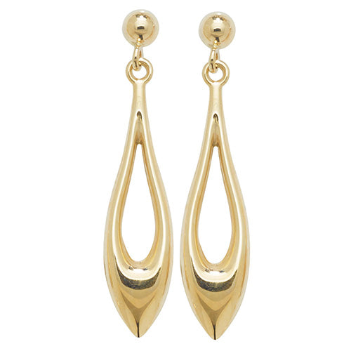 9K Yellow Gold Drop Earrings | Charmé