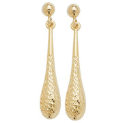 9K Yellow Gold Drop Earrings | Charmé