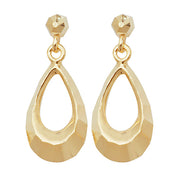 9K Yellow Gold Drop Earrings