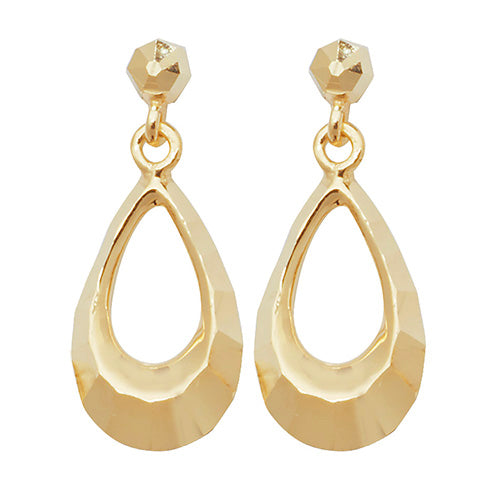 9K Yellow Gold Drop Earrings