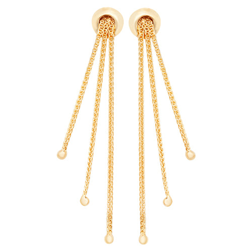 9K Yellow Gold Drop Earrings