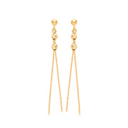 9K Yellow Gold Drop Earrings | Charmé
