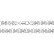 Silver Flat Byzantine Chain