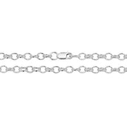 Silver Oval Belcher Chain