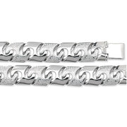 Silver Men's Cast Bracelet