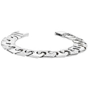 Silver Men's Cast Bracelet