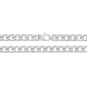 Silver Square Curb Chain