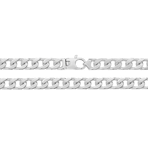 Silver Square Curb Chain