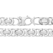 Silver Flat Byzantine Chain