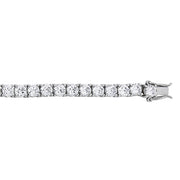 Silver Cystal Tennis Bracelet
