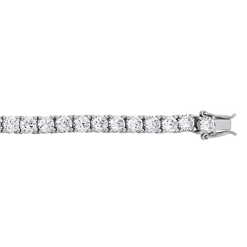 Silver Cystal Tennis Bracelet