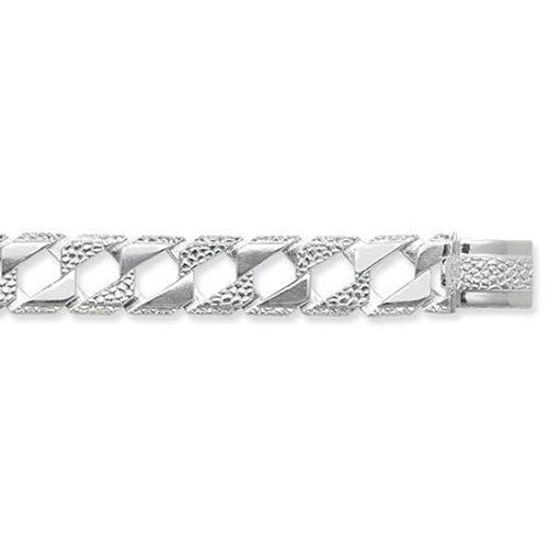 Silver Mens' Cast Bracelet