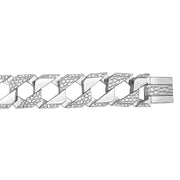 Silver Mens' Cast Bracelet