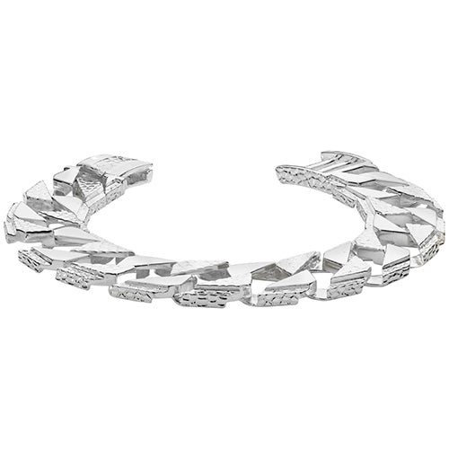 Silver Mens' Cast Bracelet