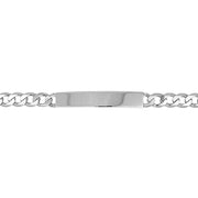 Silver Mens' Curb ID Bracelet