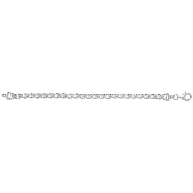 Silver Ladies' Roller Ball Bracelet