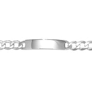 Silver Mens' Curb ID Bracelet