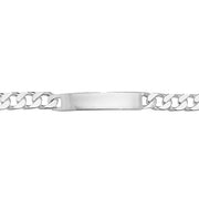 Silver Mens' Curb ID Bracelet