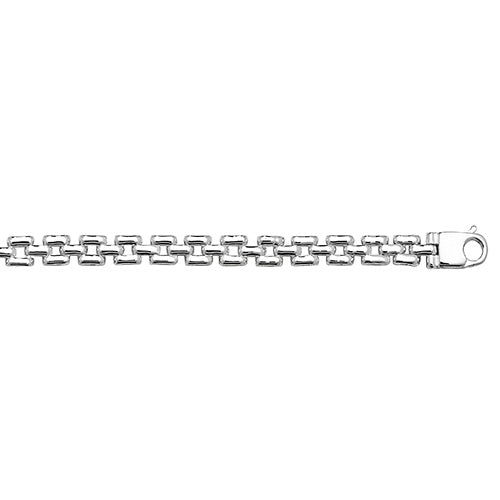 Silver Ladies' Square Link Bracelet