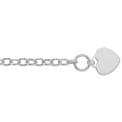 Silver Ladies' T-bar Bracelet