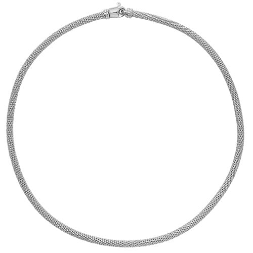 Silver Rh Plated Necklace