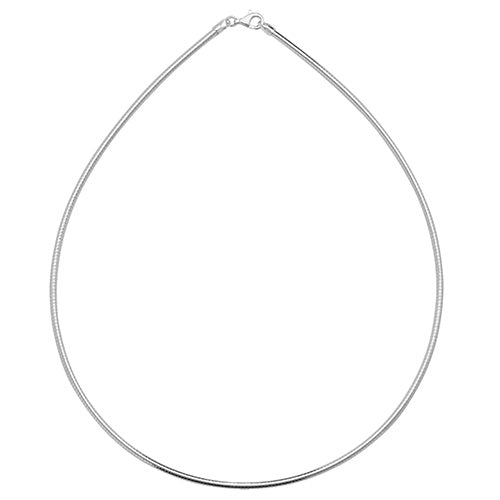 Silver Ladies' Omega Necklace