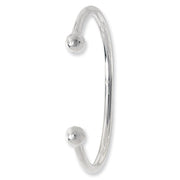 Silver Ladies' Torc Bangle