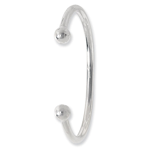 Silver Ladies' Torc Bangle