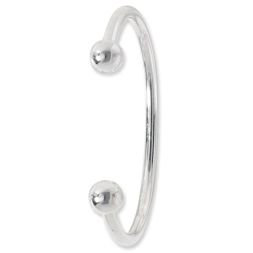 Silver Men's Torc Bangle