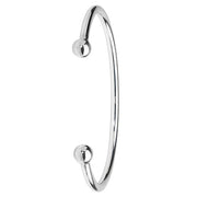 Silver Men's Torc Bangle