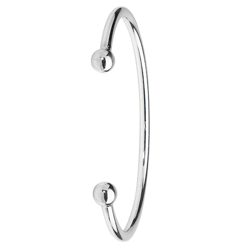 Silver Men's Torc Bangle