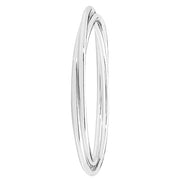 Silver Ladies' Round Russian Bangle