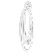 Silver Ladies' Round Russian Bangle