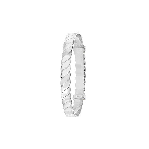 Silver Babies' Round Twisted Expandable Bangle