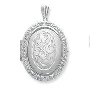 Silver Oval Family Locket