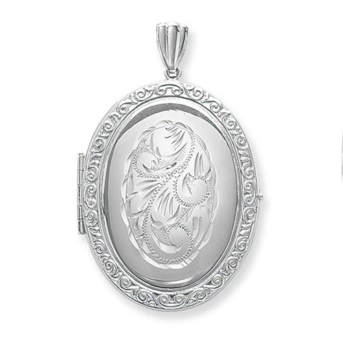 Silver Oval Family Locket