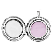 Silver Cremation Round Locket