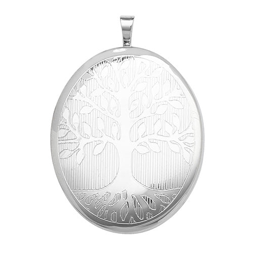 Silver Oval Locket