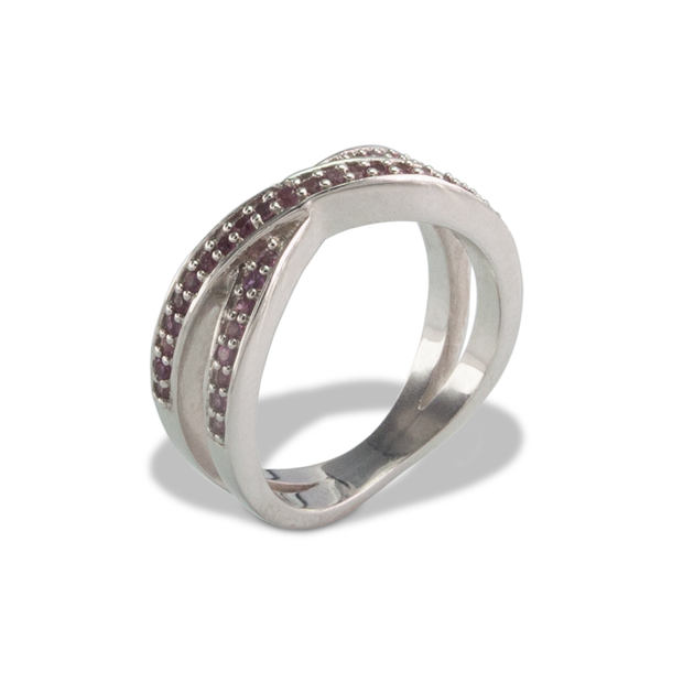 Garnet Ring in Sterl.Silver 0.52ct