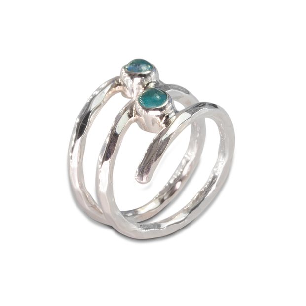 Apatite Ring in Sterl.Silver 0.43ct