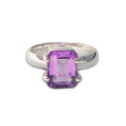 Amethyst Ring in Sterling Silver 2.96ct
