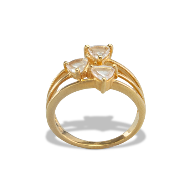 White Topaz Ring in Vermeil 1.49ct