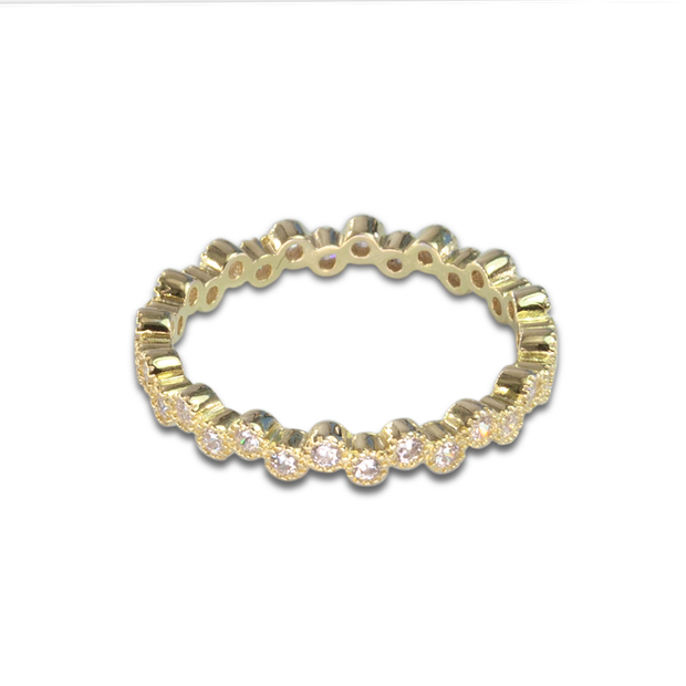 White Topaz Ring in Vermeil 0.31ct