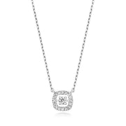 Diamond Necklace in 9K White Gold