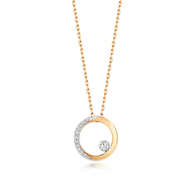 Diamond Necklace in 9K Gold