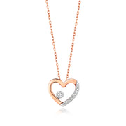 Diamond Necklace in 9K Rose Gold